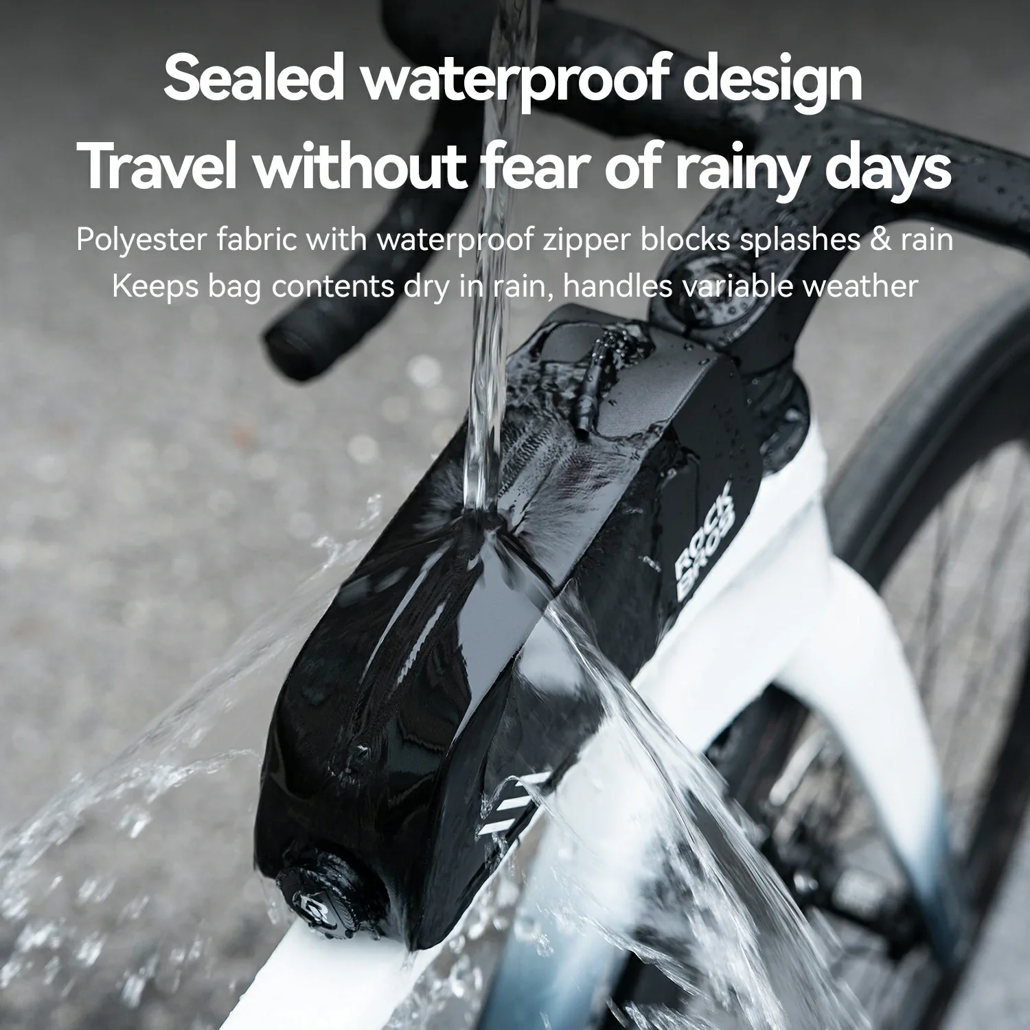100% Waterproof Bike Frame Bag 0.9L - Image 4
