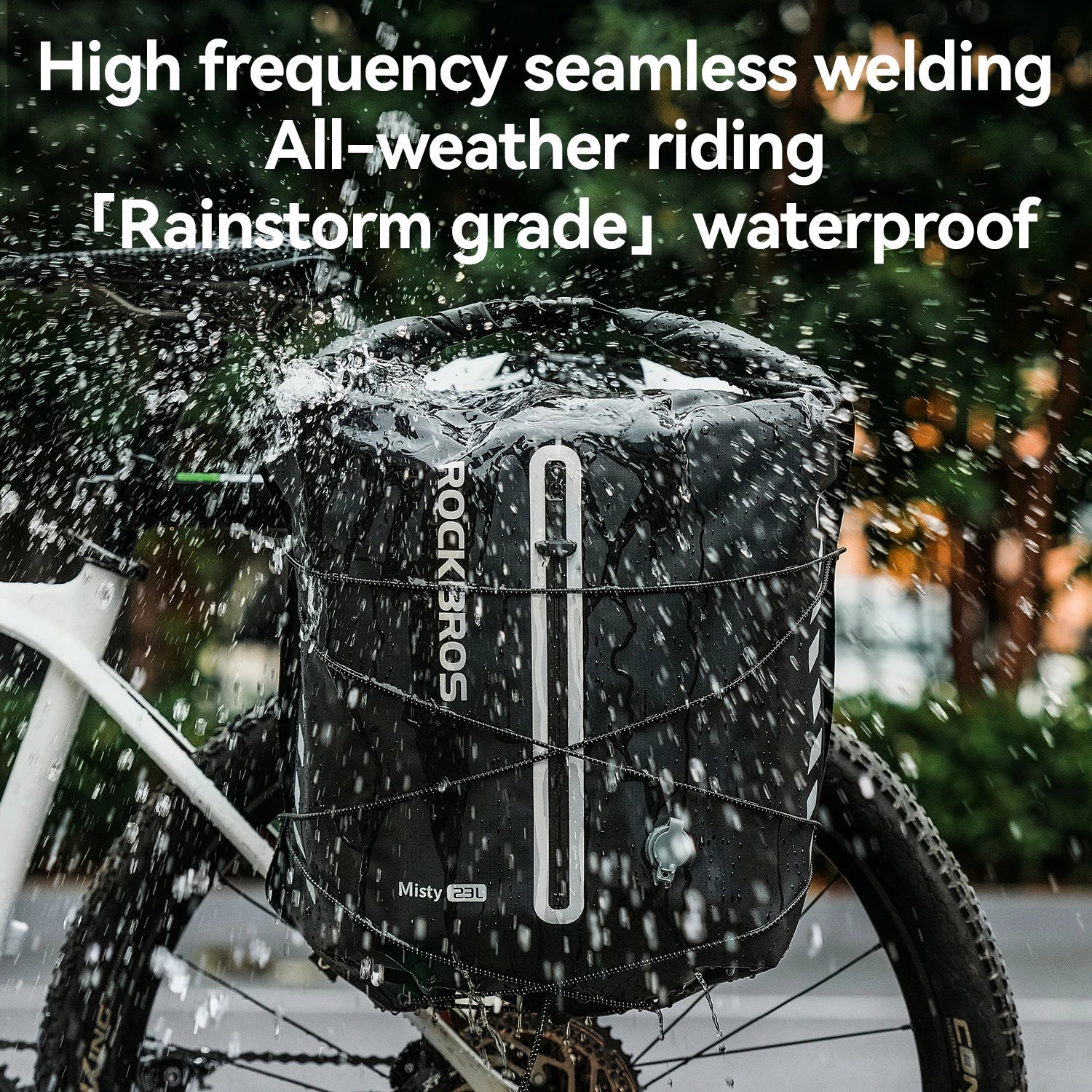 100% Waterproof Bike Rack Bag Lightweight 23L - Image 3