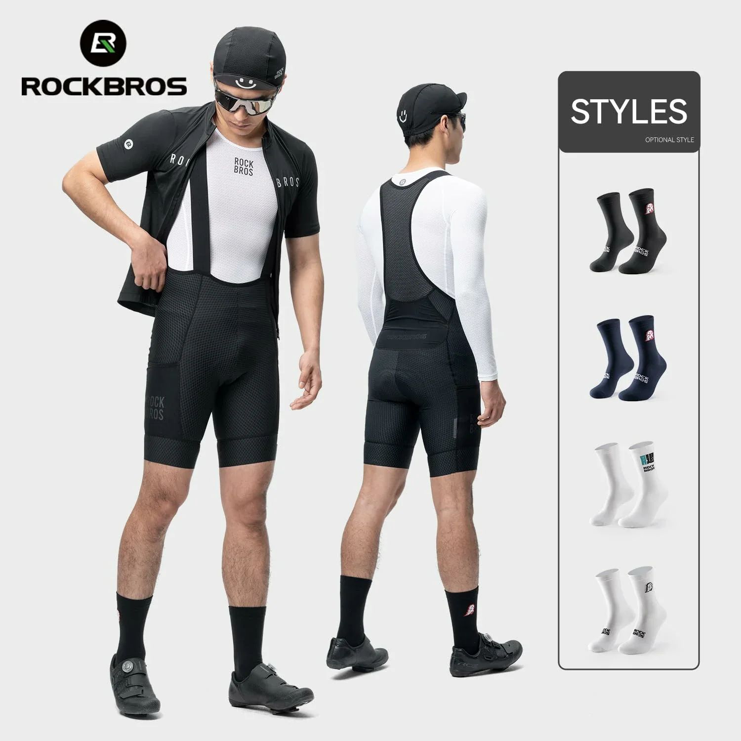 Aerodynamic Cycling Socks with Wear-resistant Hee Wicking Athletic Crew - Image 7