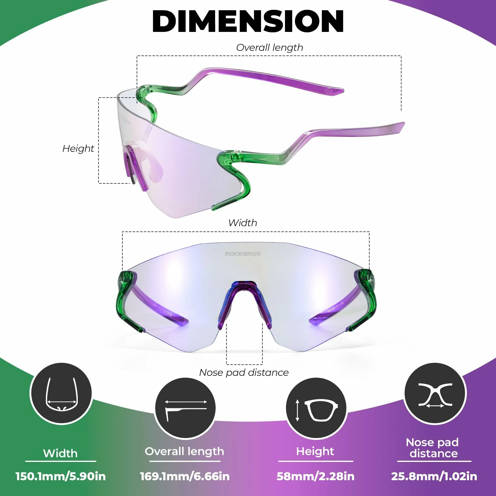 Agile Snake Photochromic Sports Sunglasses - Image 11