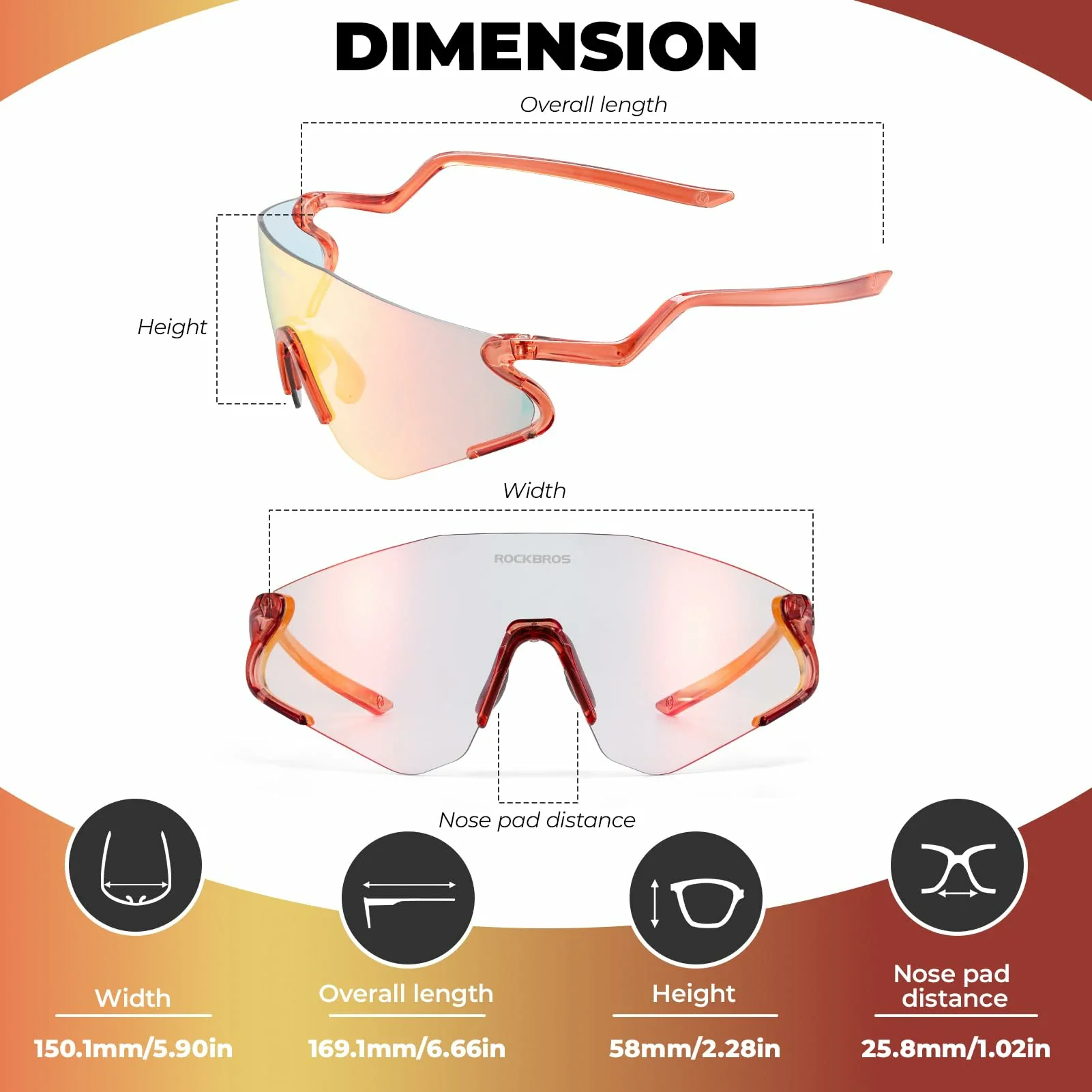 Agile Snake Photochromic Sports Sunglasses - Image 43