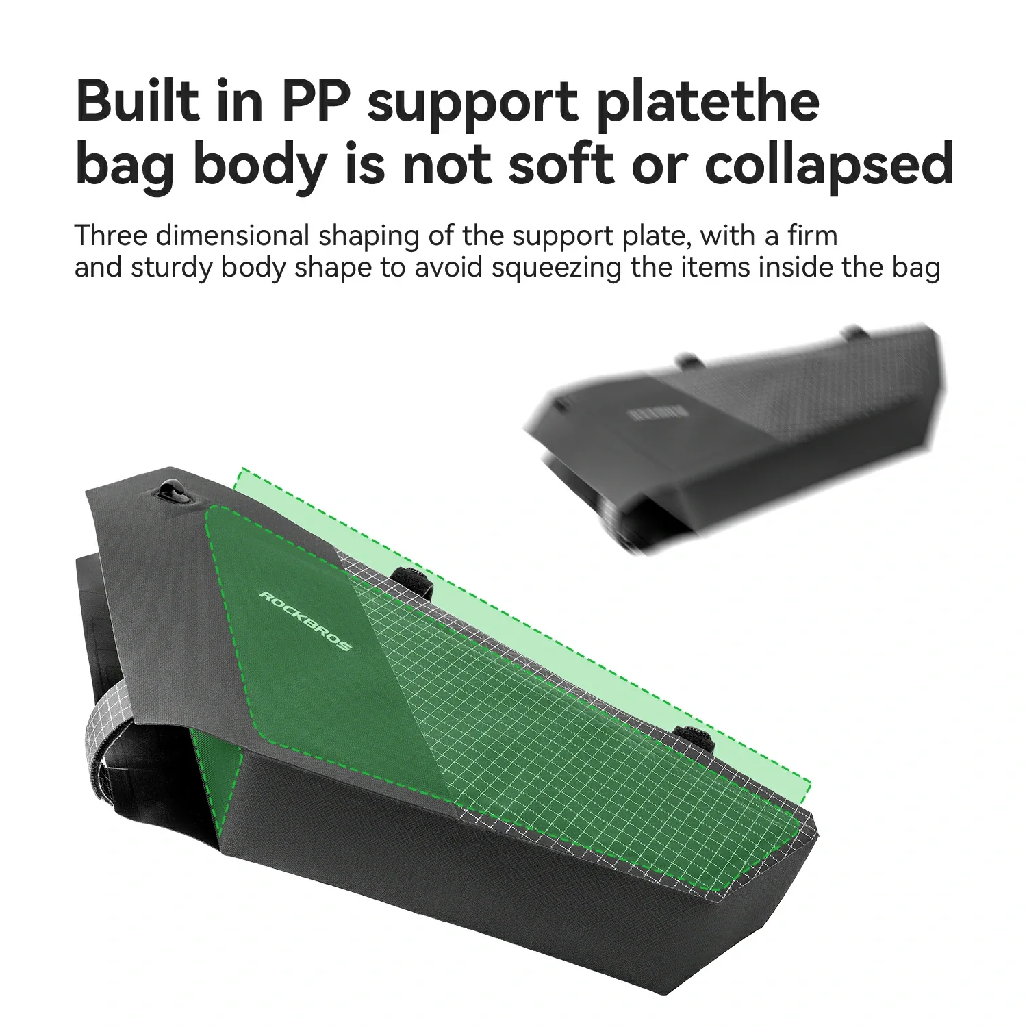 AS-165 100% Waterproof Bike Frame Bag 1.7L - Image 5