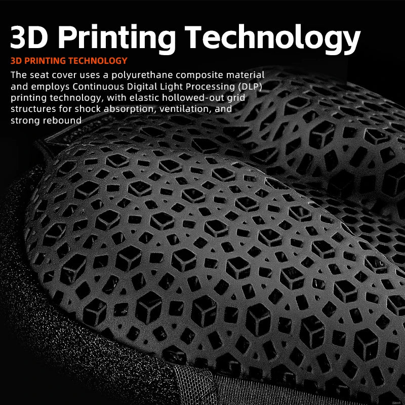 Bike Seat Cover 3D Printed Shock Absorption Cushion Pad - Image 7
