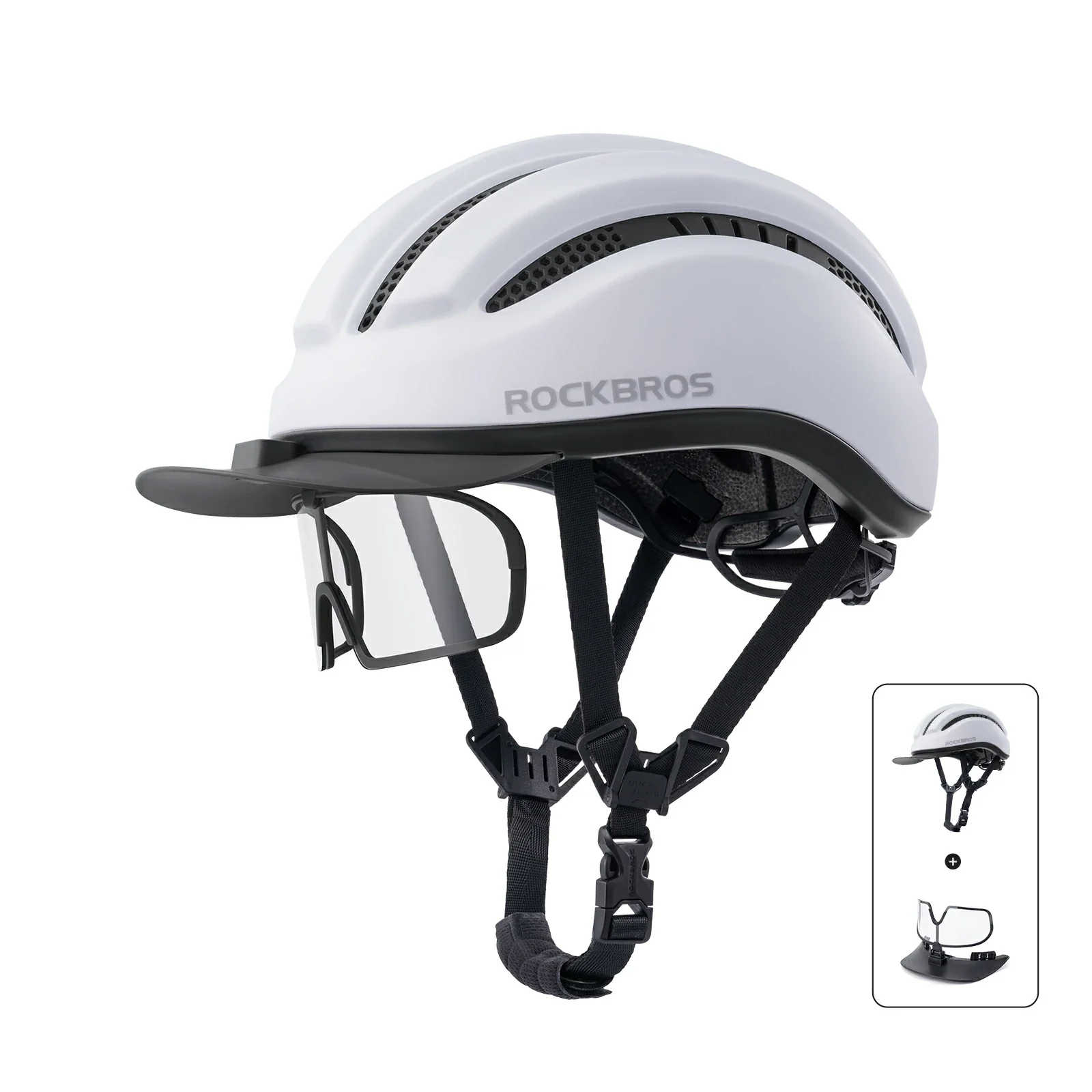 Bike Cycling Helmet with Magnetic Visor - Image 5