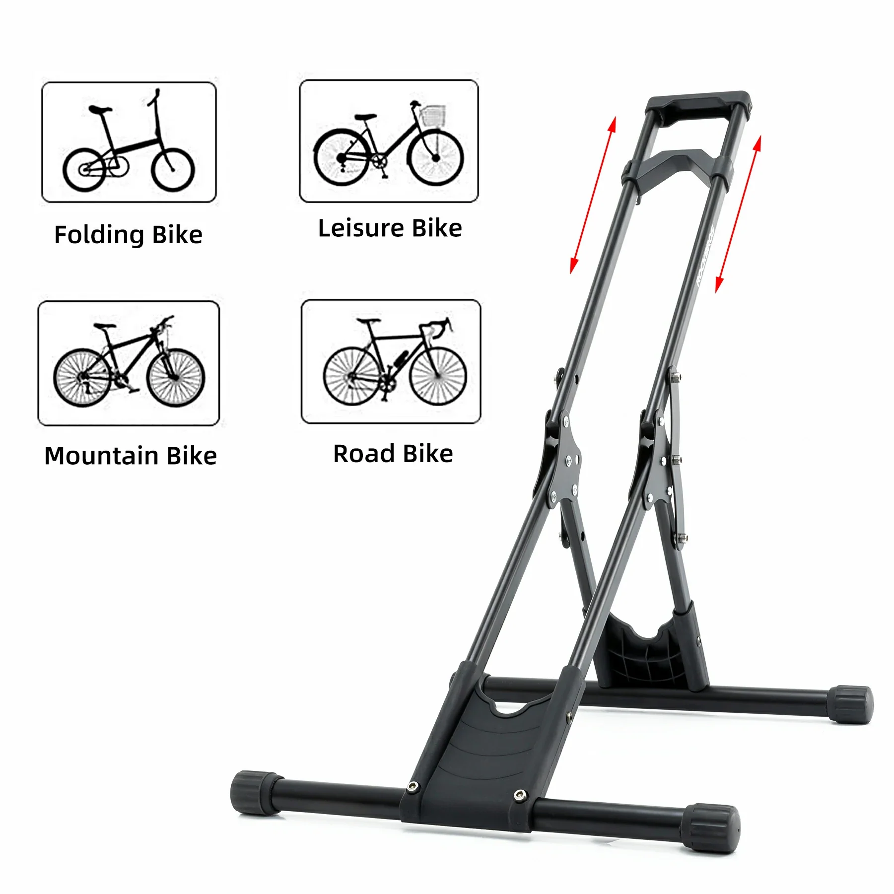 Bike Floor Stand – Indoor Bike Storage Rack for 20-29 Inch Bikes - Image 3