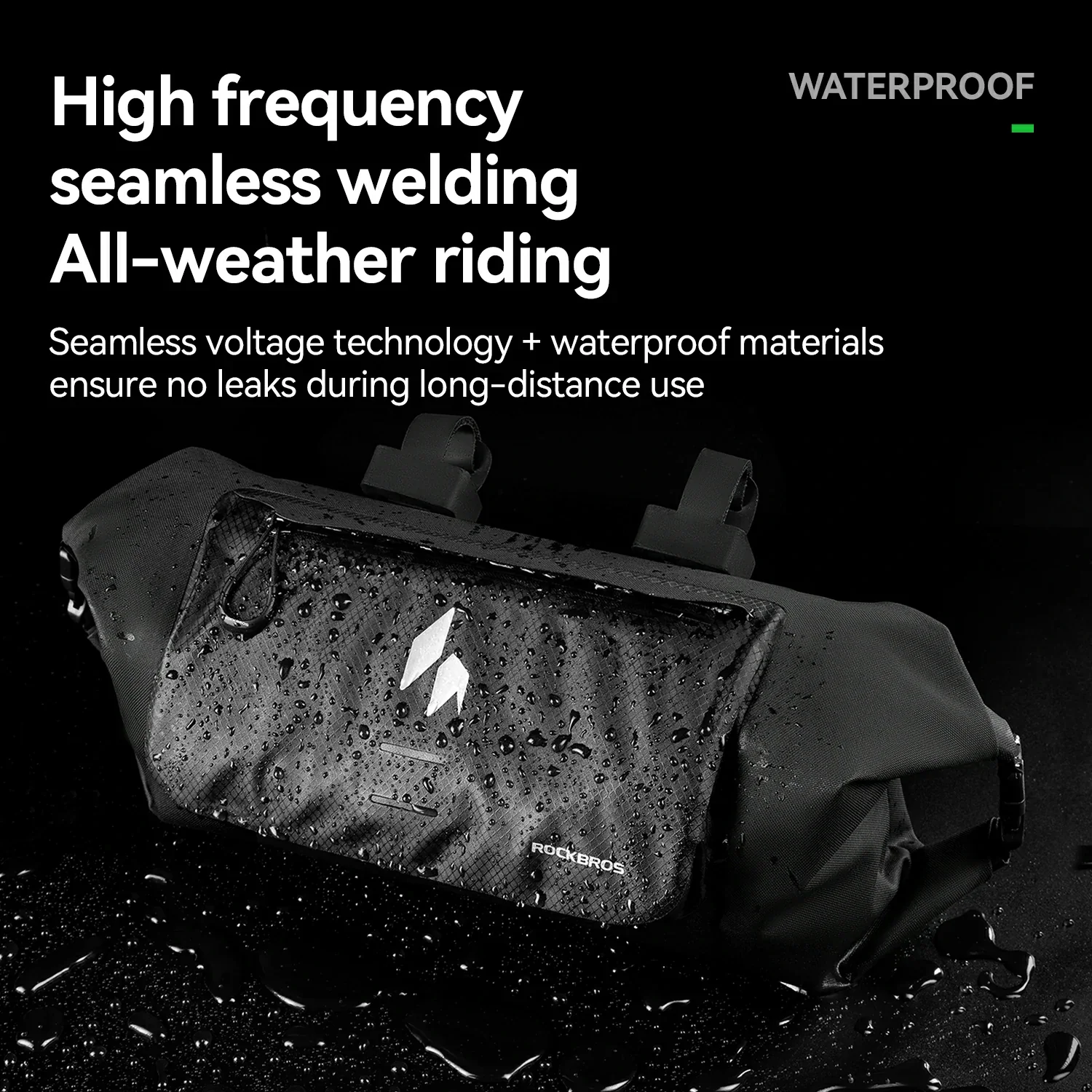 RideMate 100% Waterproof Bike Handlebar Bag 8L Double-sided Opening Expanded Capacity - Image 4