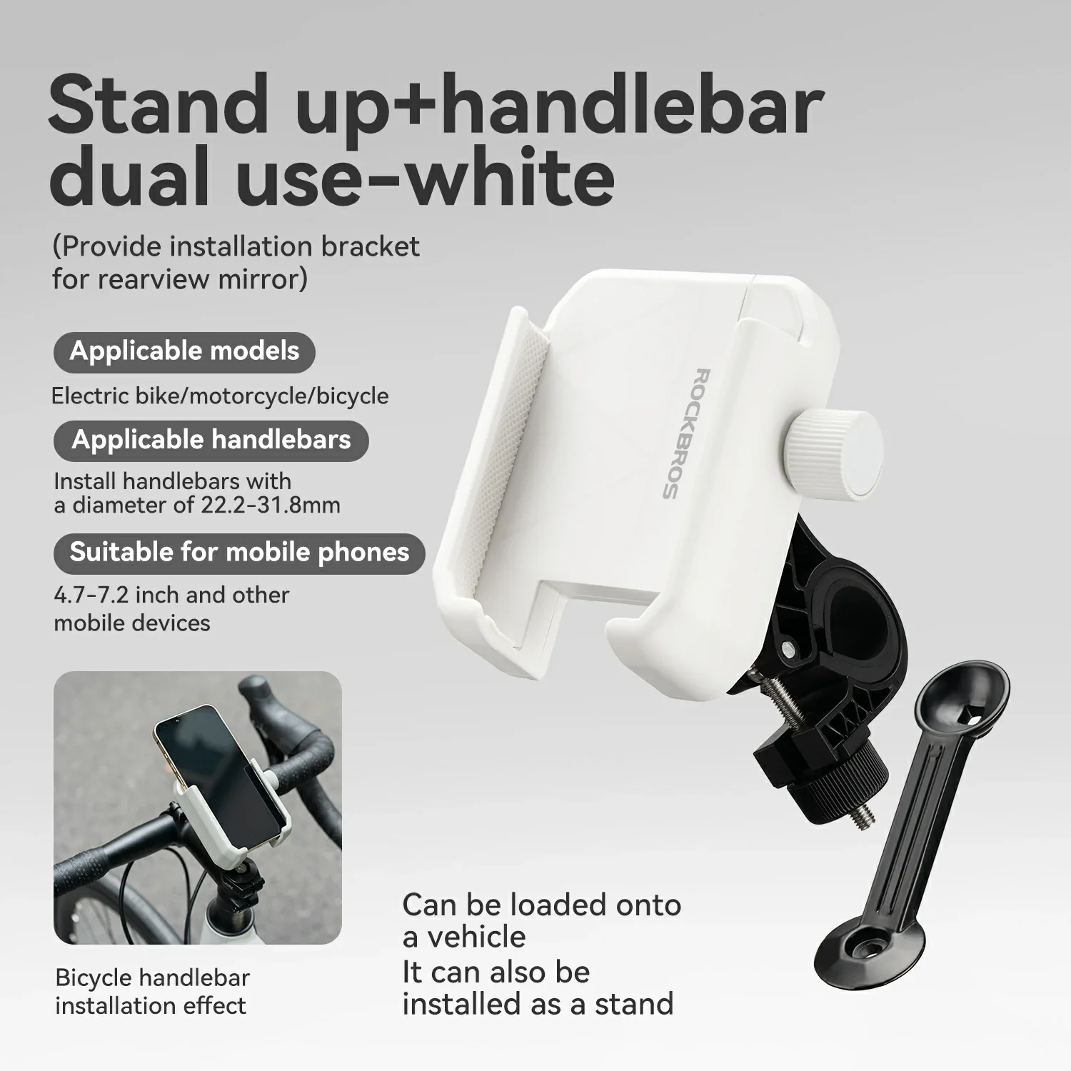 Bike Phone Holder Half Wrap Anti-Overload for 4.7-7.2'' - Image 16