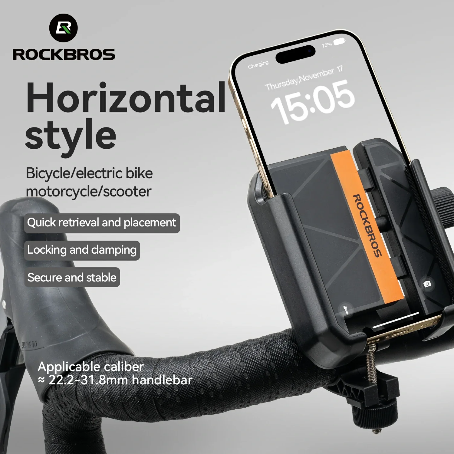 Bike Phone Holder Half Wrap Anti-Overload for 4.7-7.2'' - Image 38