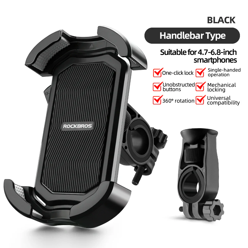 Universal Bike Phone Holder for Handlebar & Mirror - Image 4