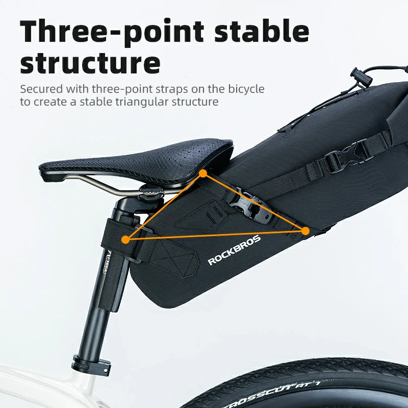 Bike Saddle Bag Waterproof 3L Bikepacking Bag - Image 8