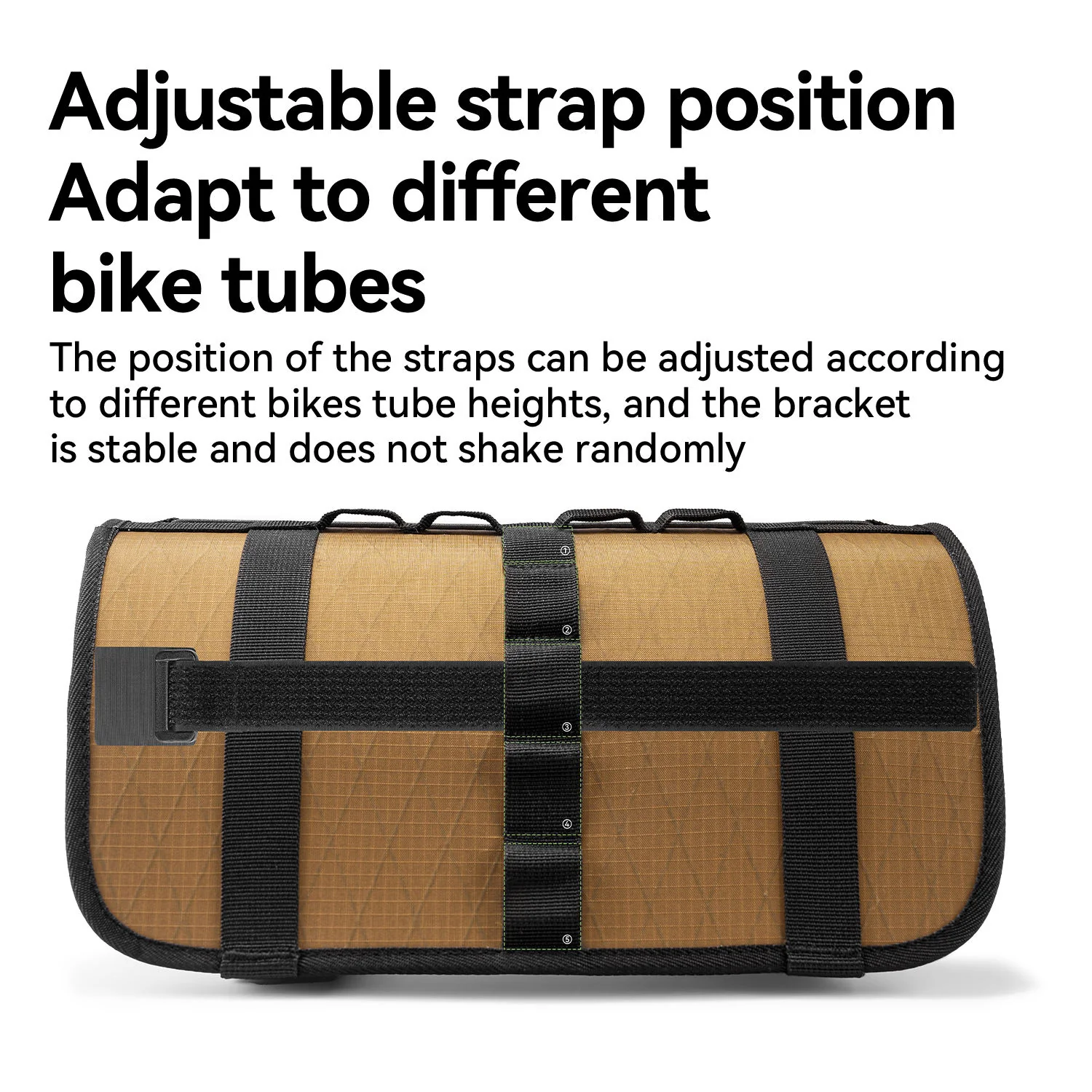 Adjustable Handlebar Cradle Bike Bag Carrier for Bikepacking - Image 5