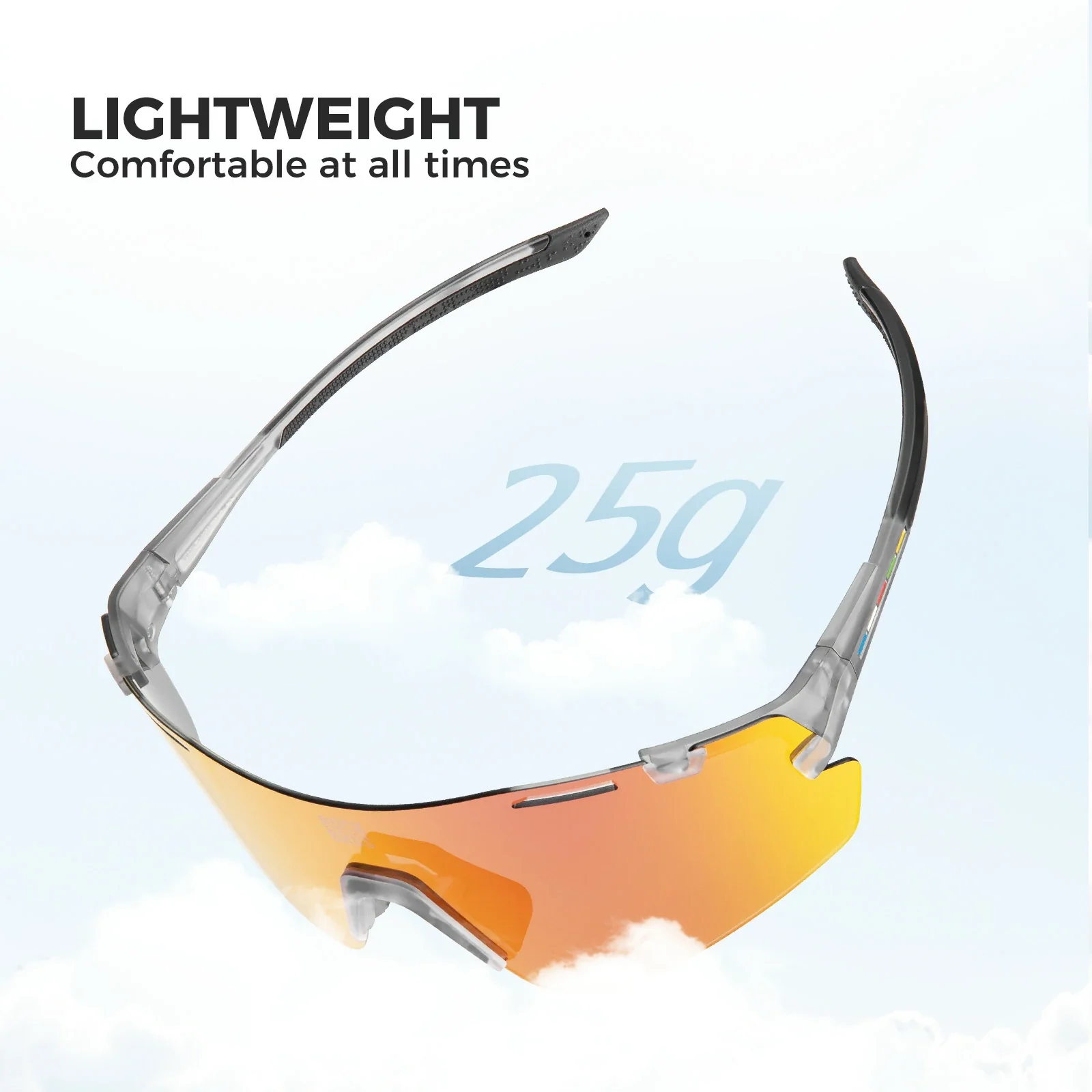 Boundless Sports Sunglasses with 3 Interchangeable Lenses - Image 16