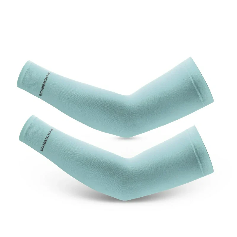 Cooling Ice Silk Arm Sleeves Breathable UV Protection - Image 4
