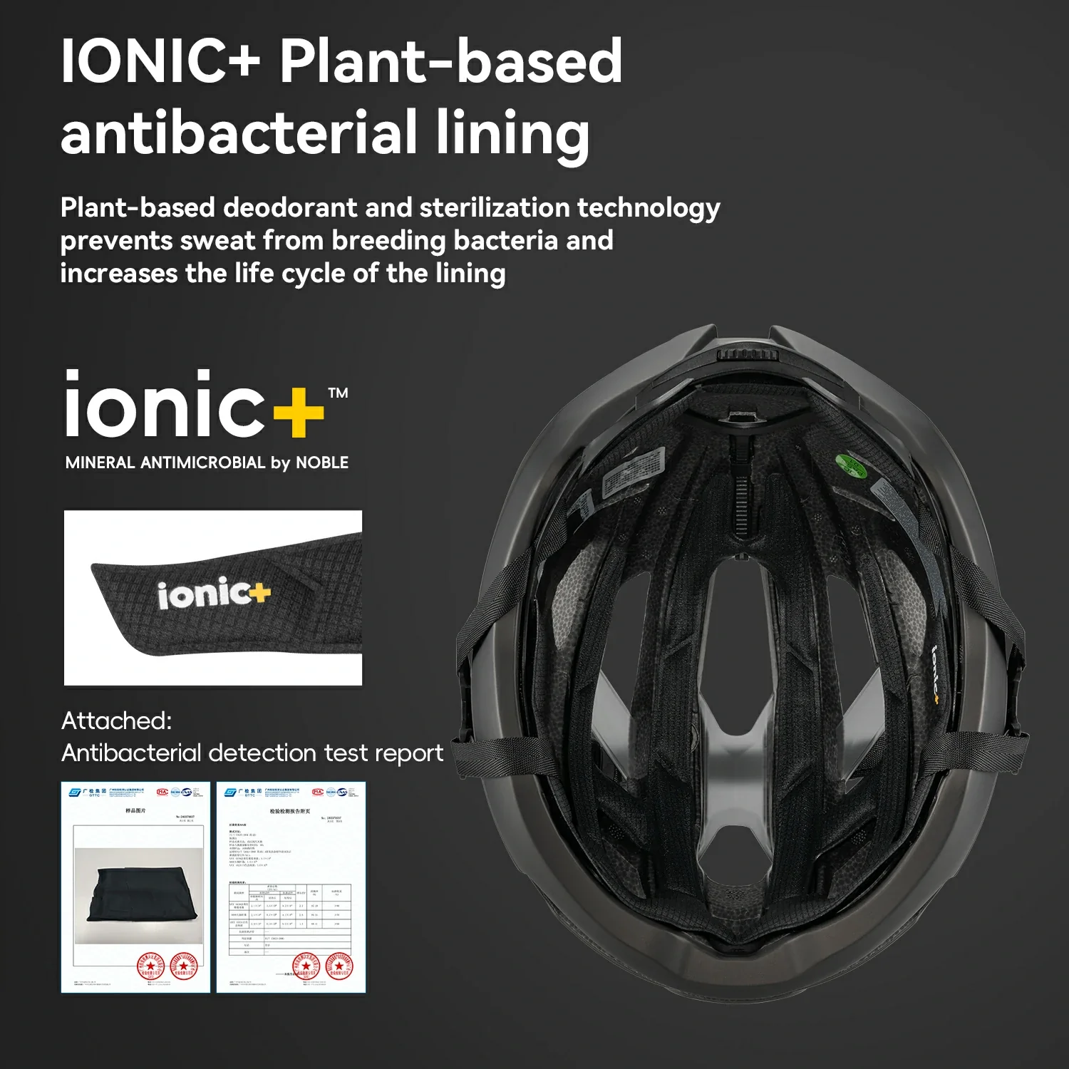 Cycling Helmet Bionic Support Antibacterial Liner Adjustable Fit - Image 14