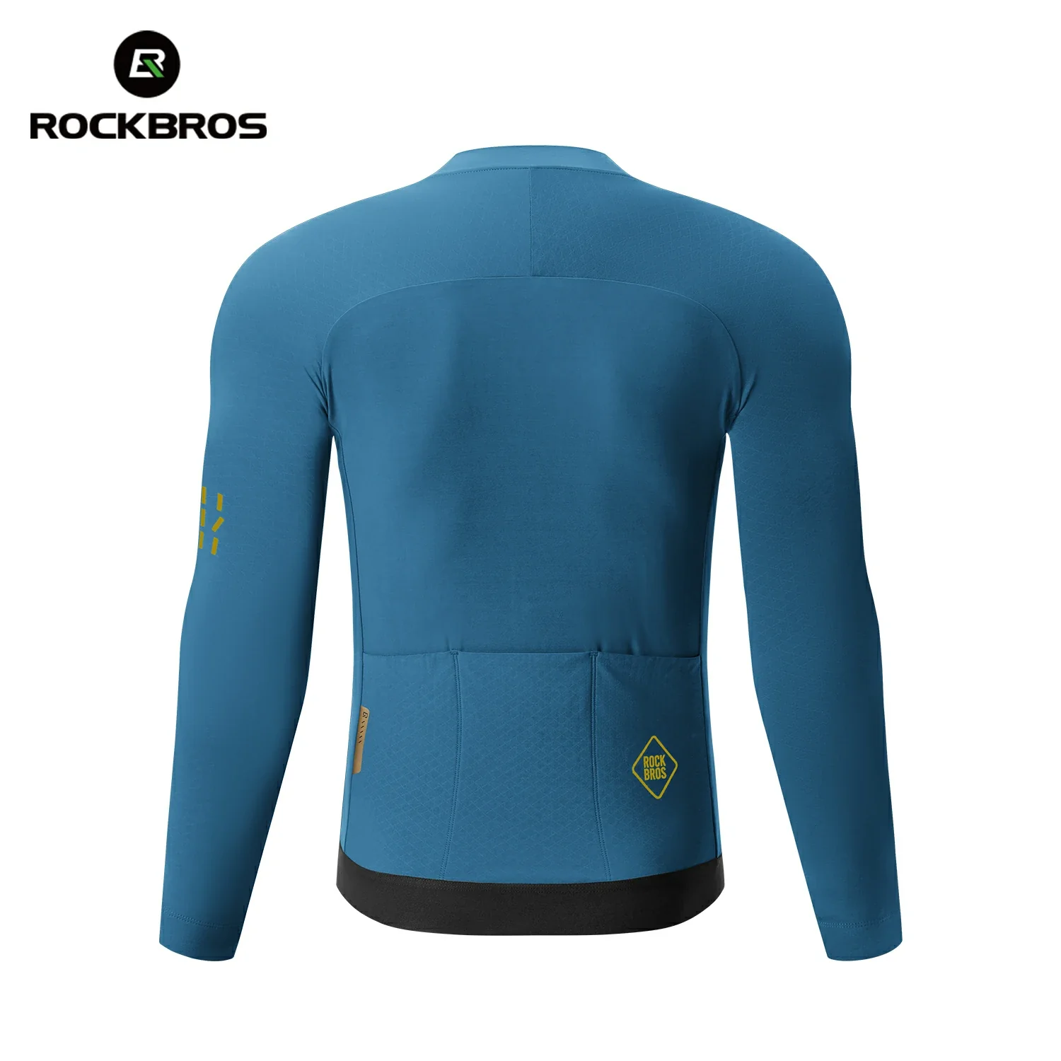 Men's Thermal Cycling Jersey for 43–64°F | Fleece Lined | Diamond - Image 3
