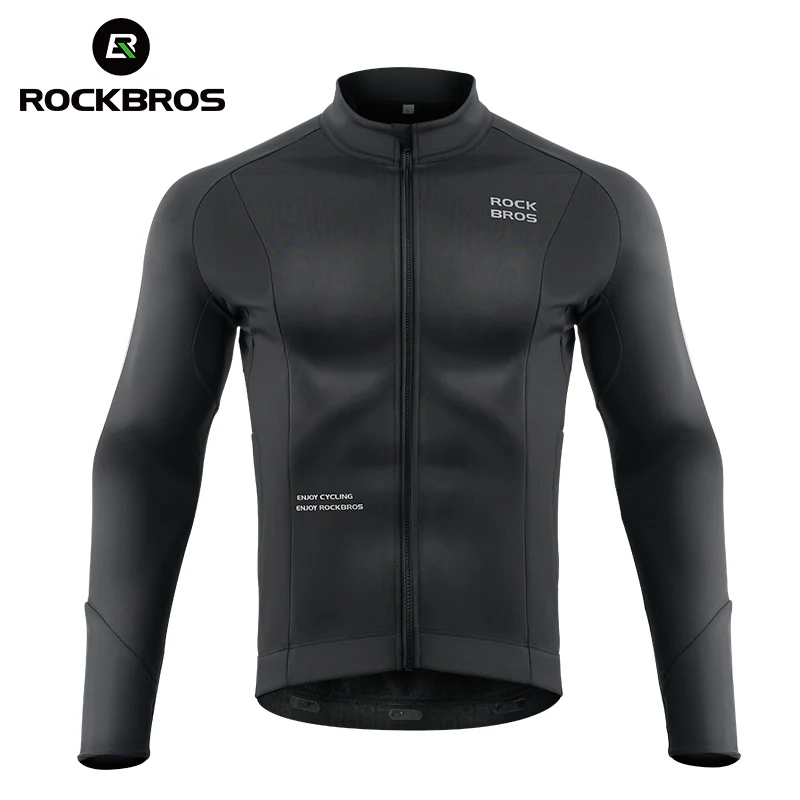 Cycling Long Sleeve Fleece Jersey for 32°F–50°F - Image 2