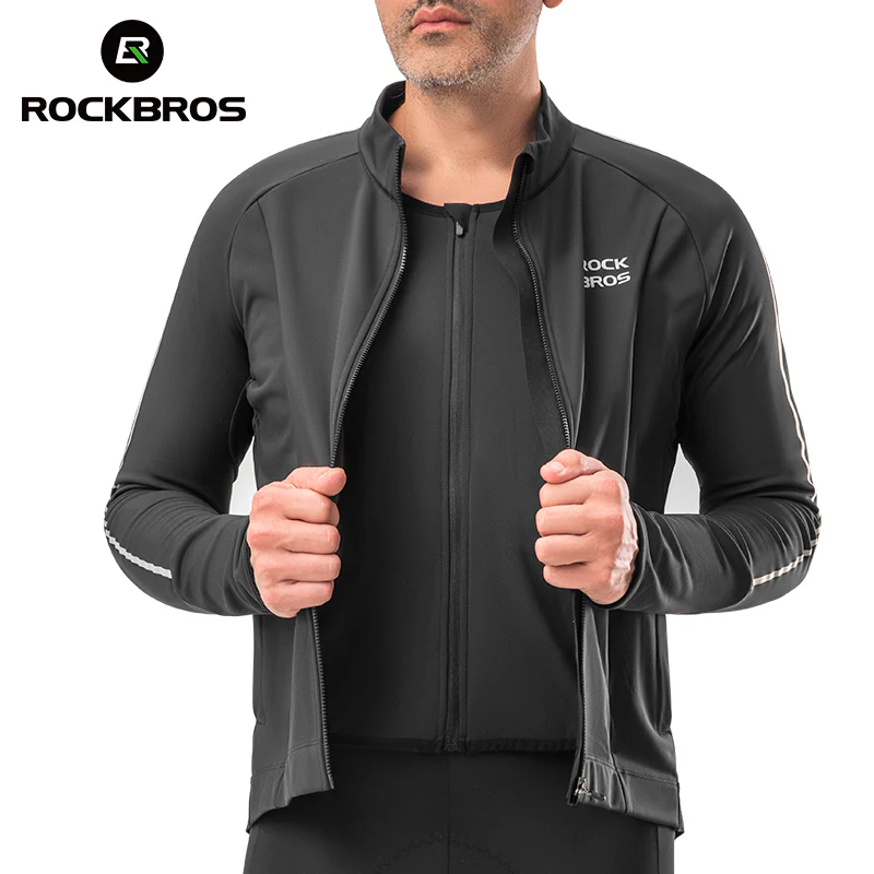 Cycling Long Sleeve Fleece Jersey for 32°F–50°F - Image 4