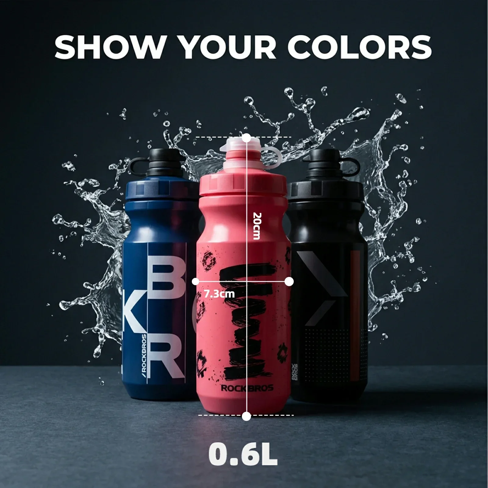 Cycling Water Bottle 600ml Leakproof - Image 4