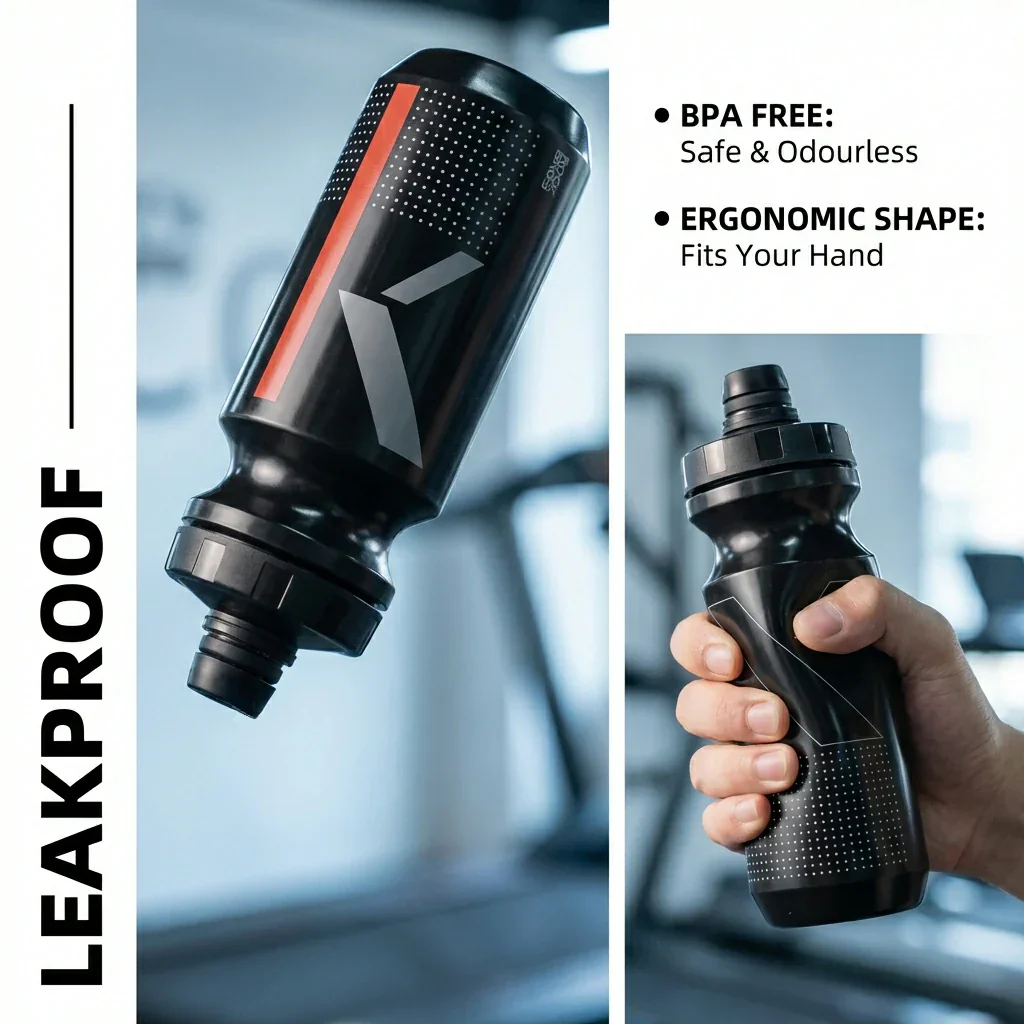 Cycling Water Bottle 600ml Leakproof - Image 5