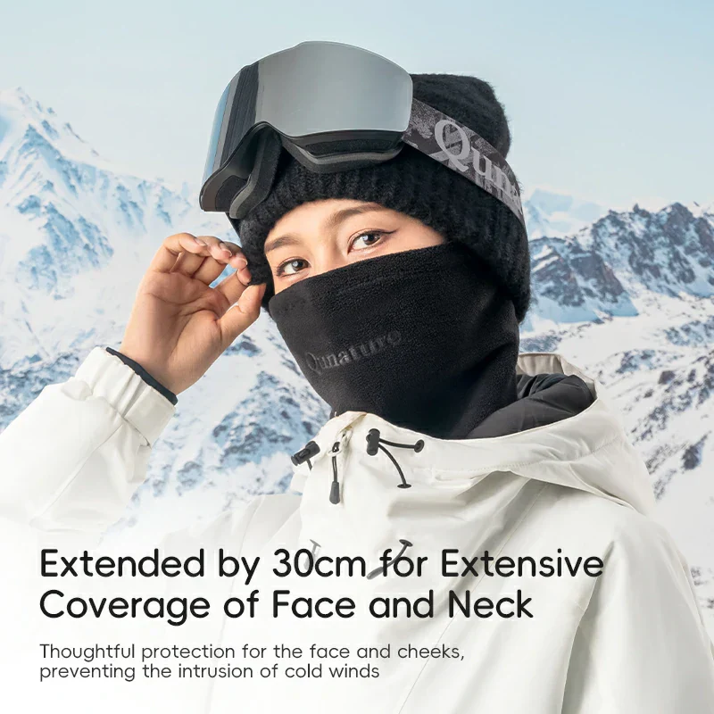 Qunature Double Fleece Warmth Face Neck Integrated Ultra-Comfort - Image 10