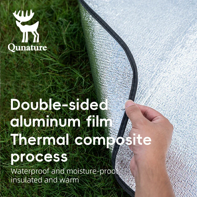 Qunature Double-Sided Aluminum Picnic Tent Mat Waterproof Camping Pad - Image 8
