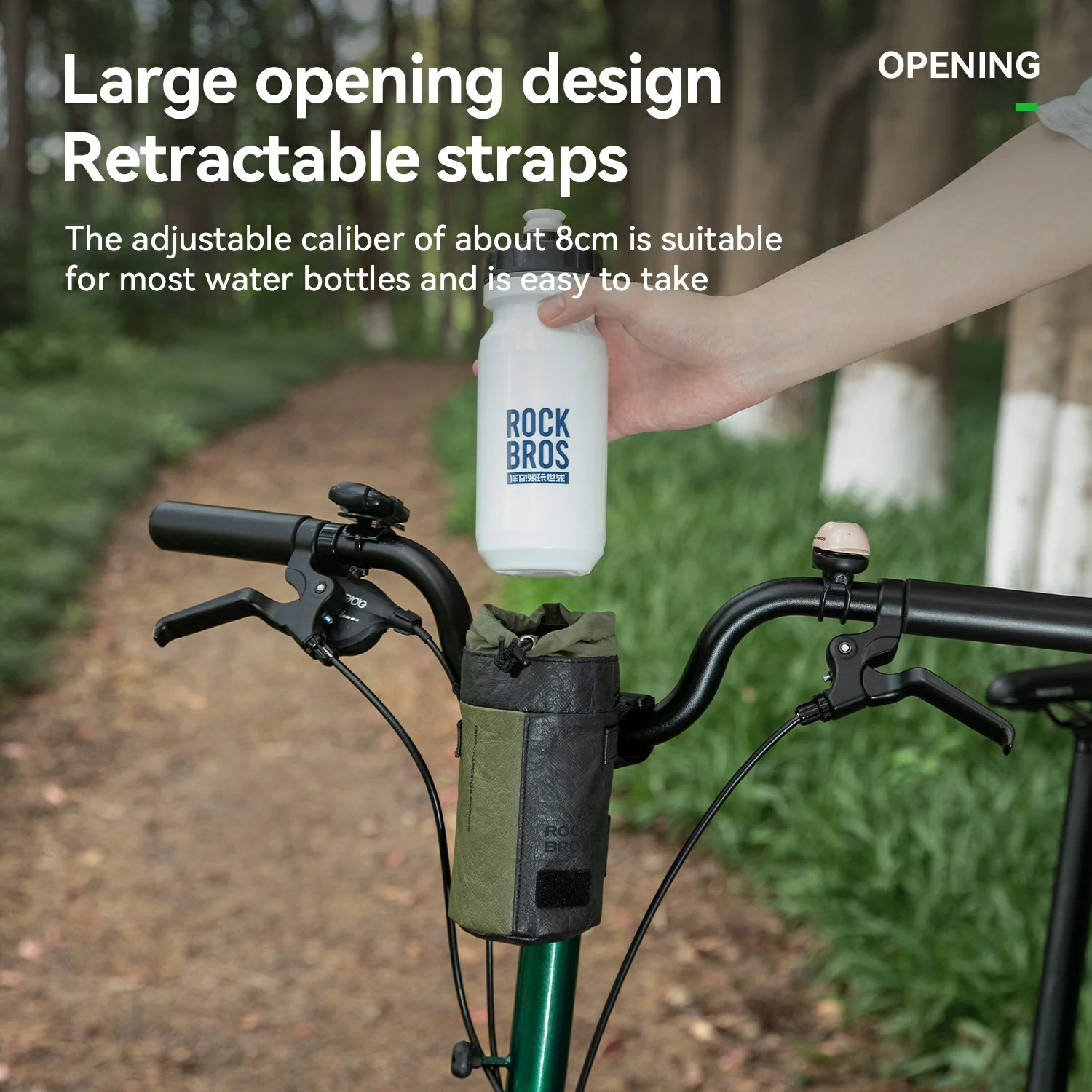 Sustainable Eco-Friendly Bike Water Bottle Bag 0.7L - Image 3