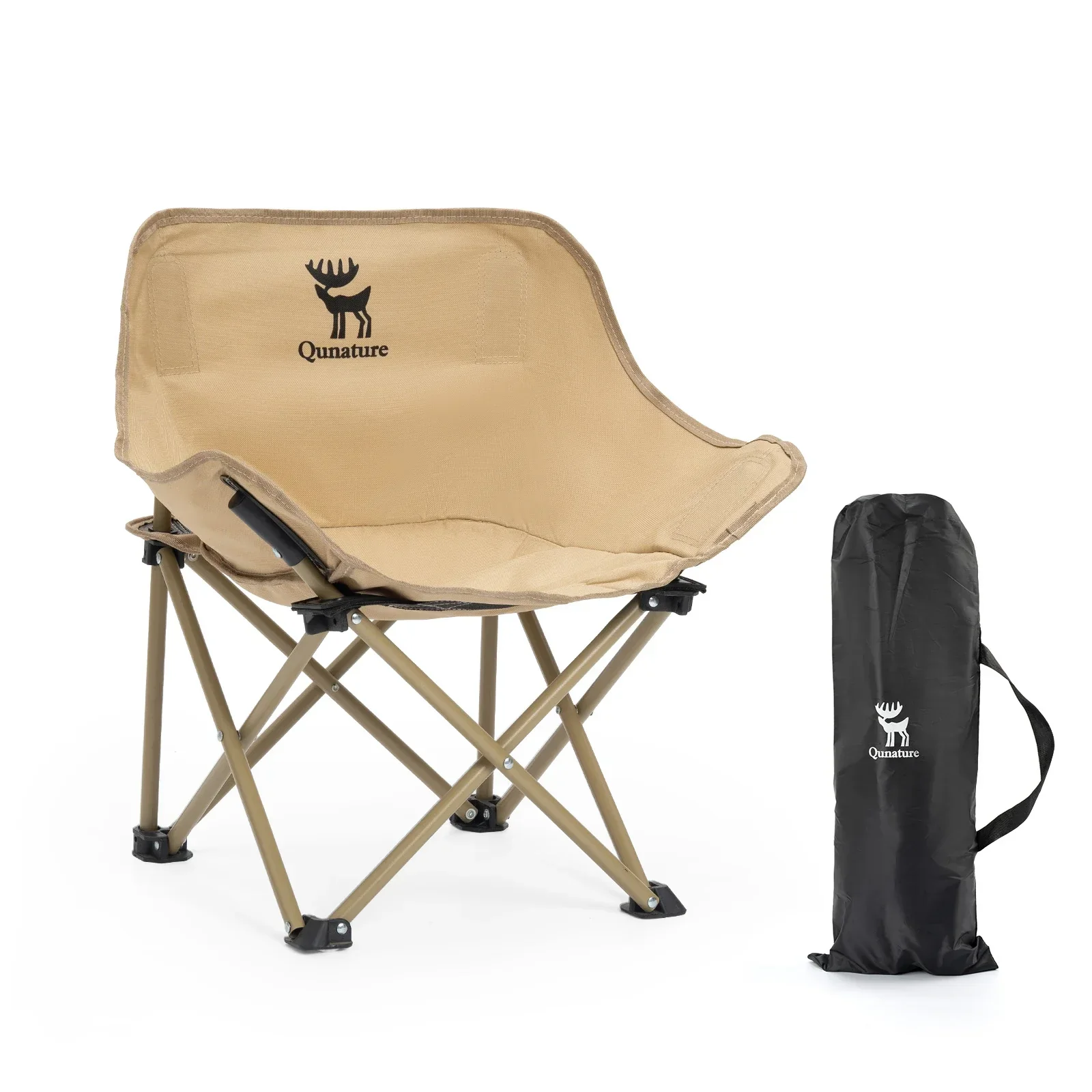 Qunature Folding Carbon Steel Camping Chair - Adult & Kids Sizes - Image 8