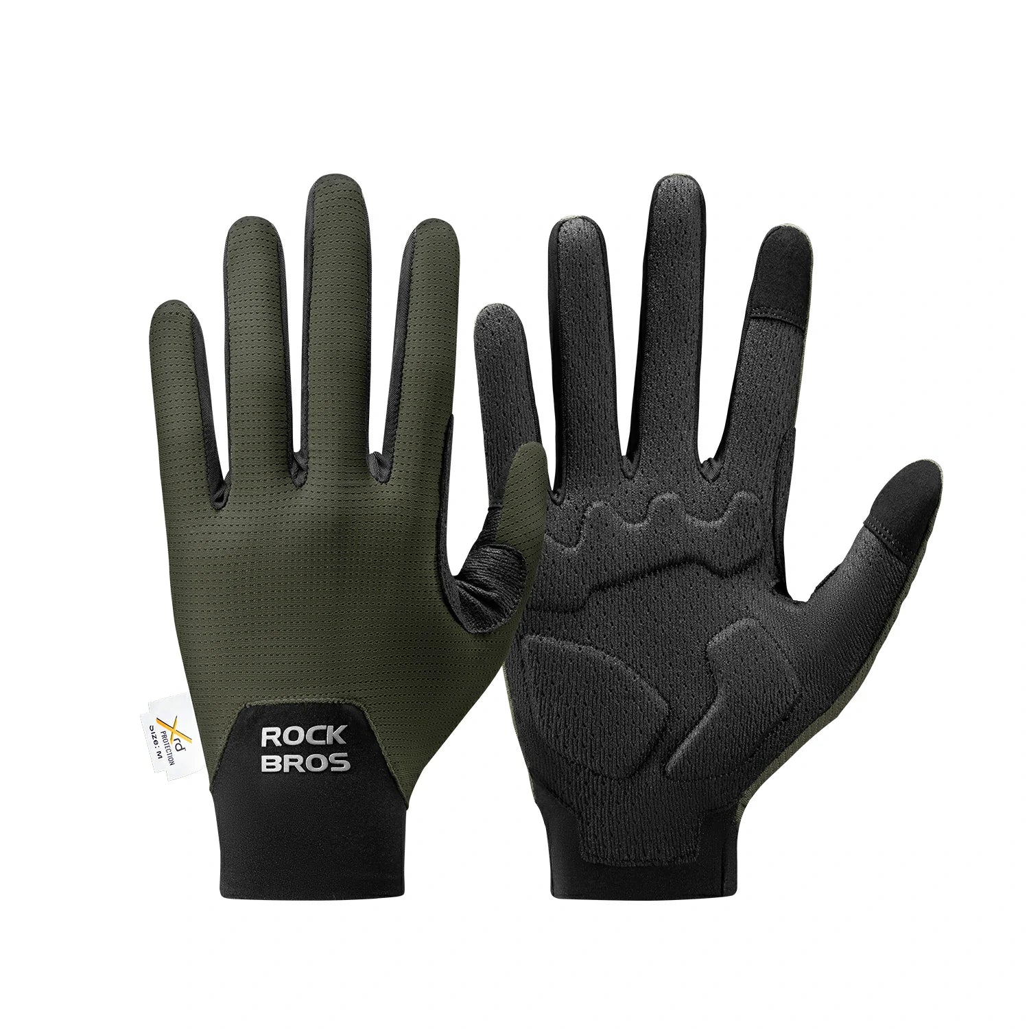 Full Finger Bike Gloves Breathable Touch screen with PORON® XRD Cushioning - Image 4