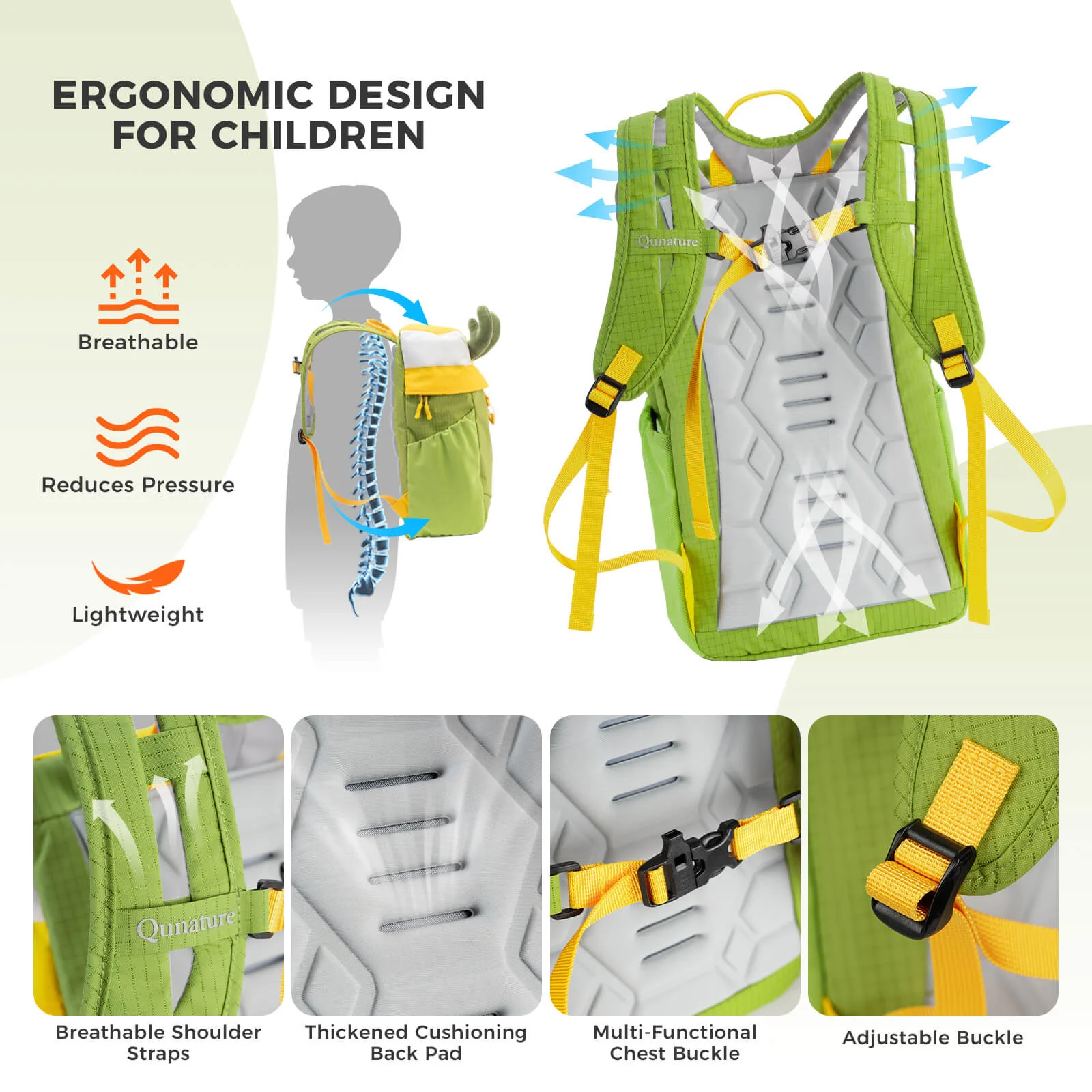 Kids Water-Repellent Hiking Backpack 8L - Image 4