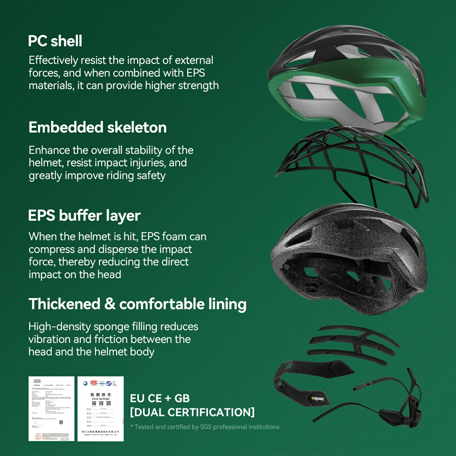 LK-11 ROCKBROS × Zhejiang Professional FC Limited Edition Bike Helmet - Image 6