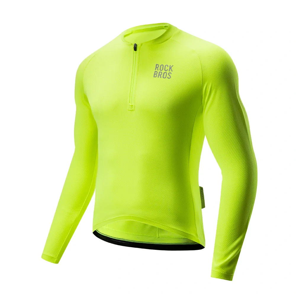 Men’s Summer Long Sleeve Cycling Jersey – Mesh Half-Zip - Image 13