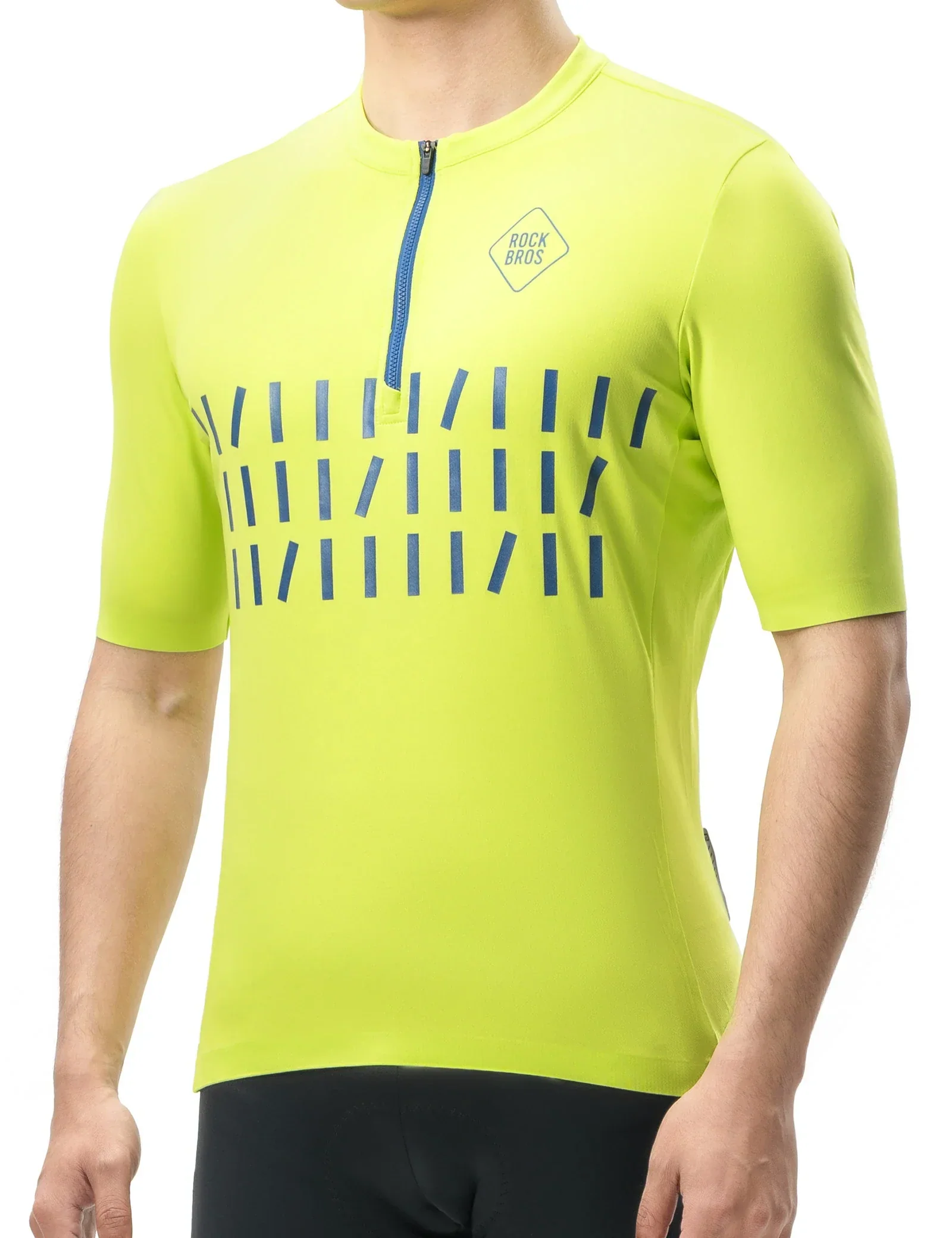 Men's Short Sleeve Cycling Jersey Half Zip - Image 2