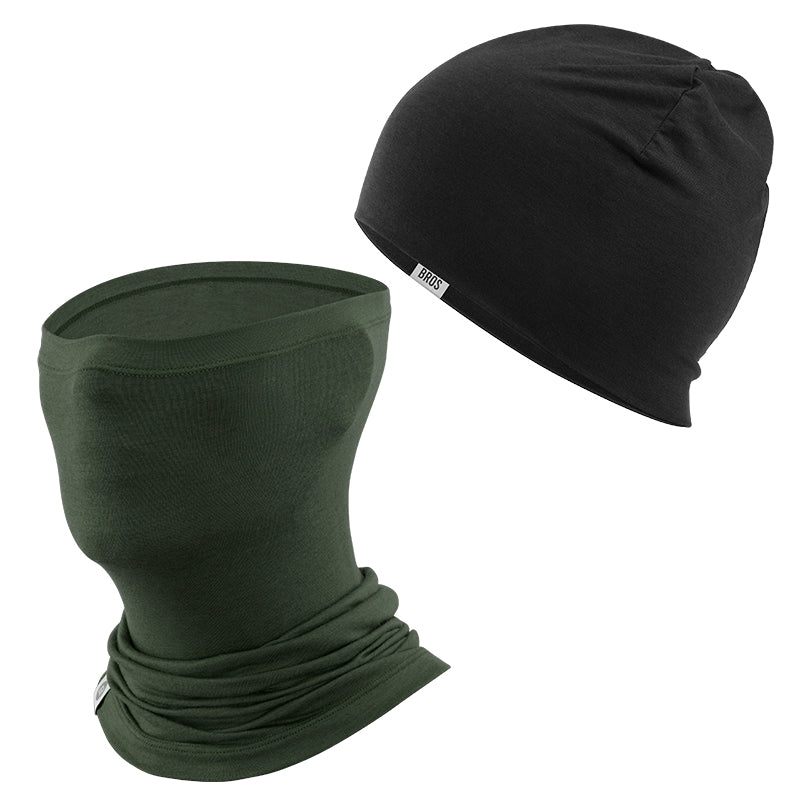 Winter Cap and Face Mask Set Merino Wool Thermal - Image 12