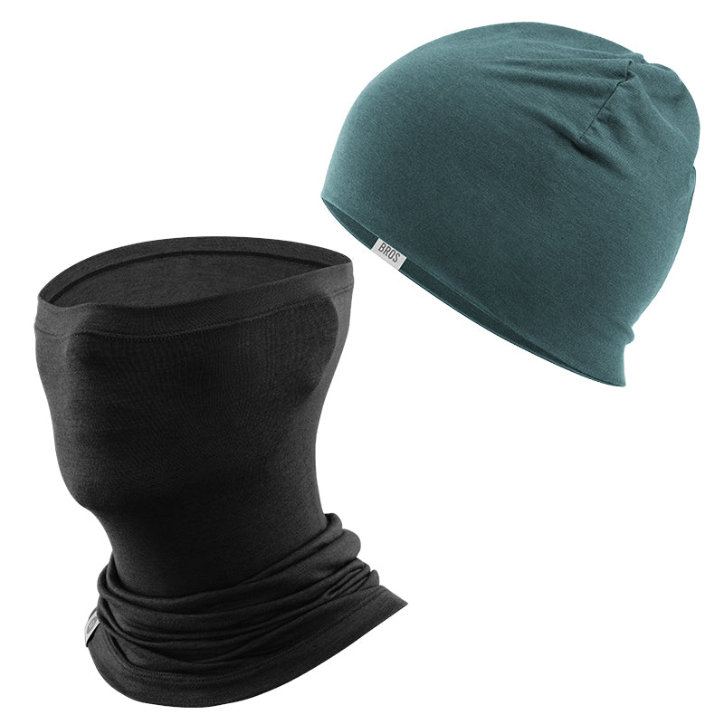 Winter Cap and Face Mask Set Merino Wool Thermal - Image 2