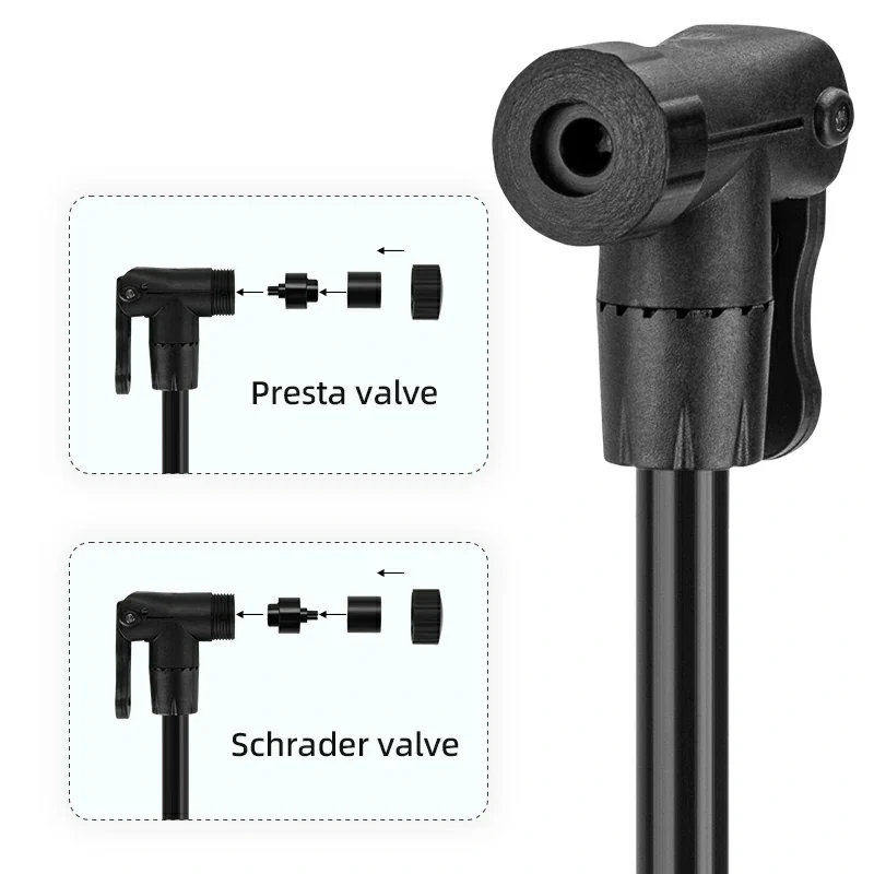 BG-1047 Mini Bike Pump 120 PSI - Image 6