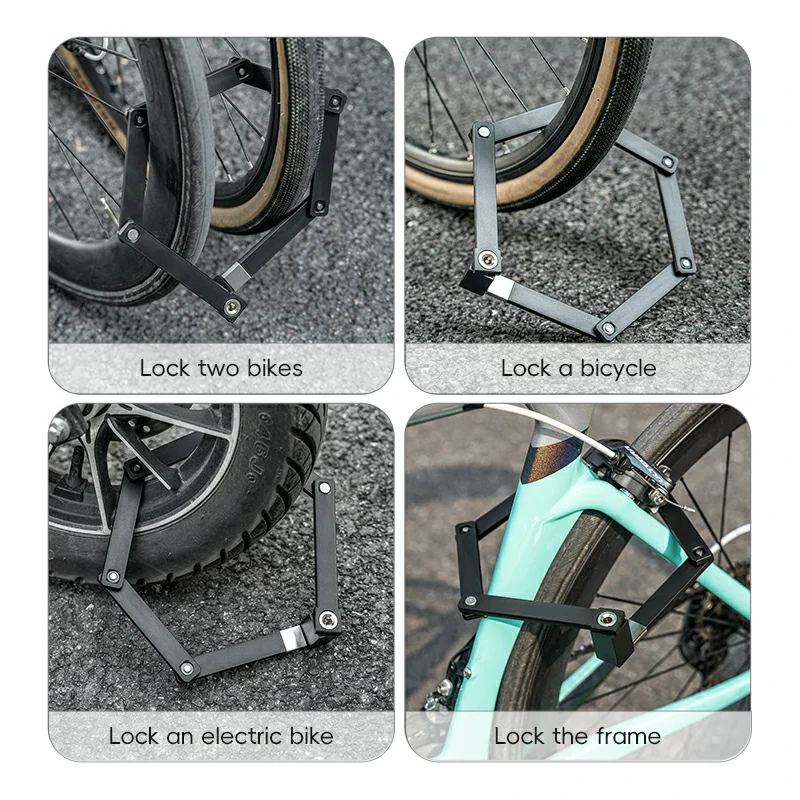 Mini Folding Bike Lock with Mount Bracket - Image 12