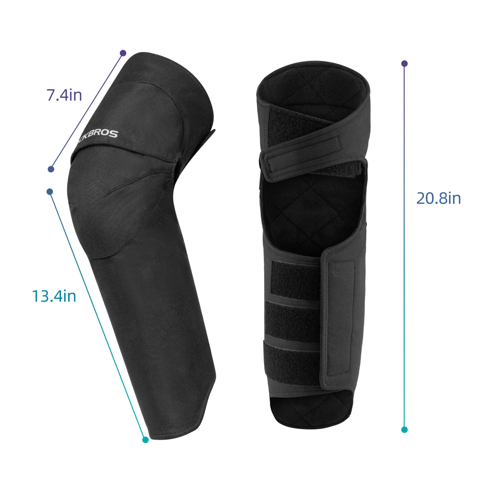 Windproof Motorcycle Knee Braces Warm Adjustable Pads for Winter - Image 3