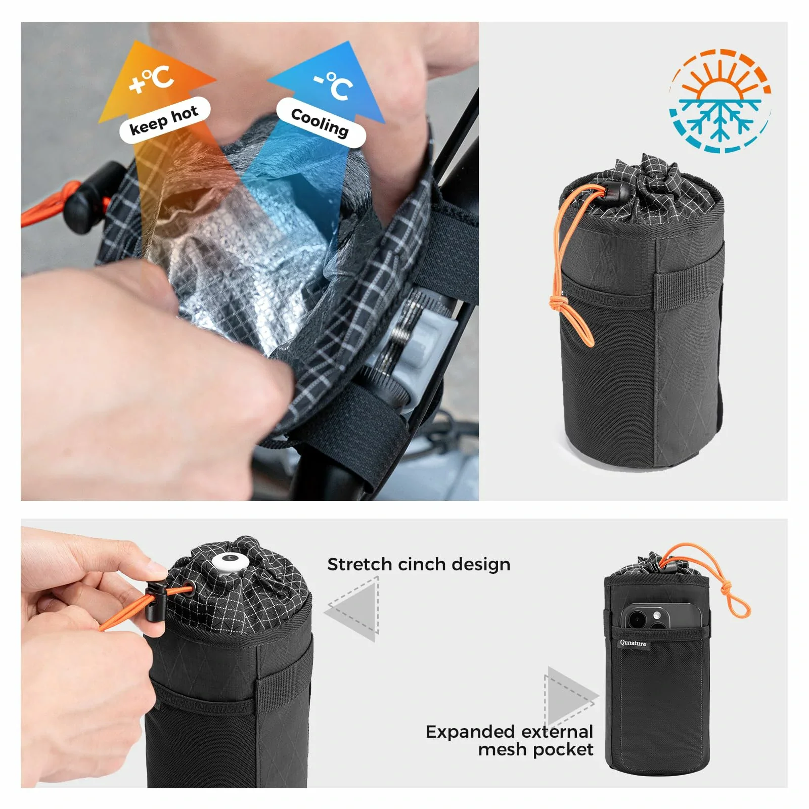 Qunature Bikepacking Water bottle bag - Image 11