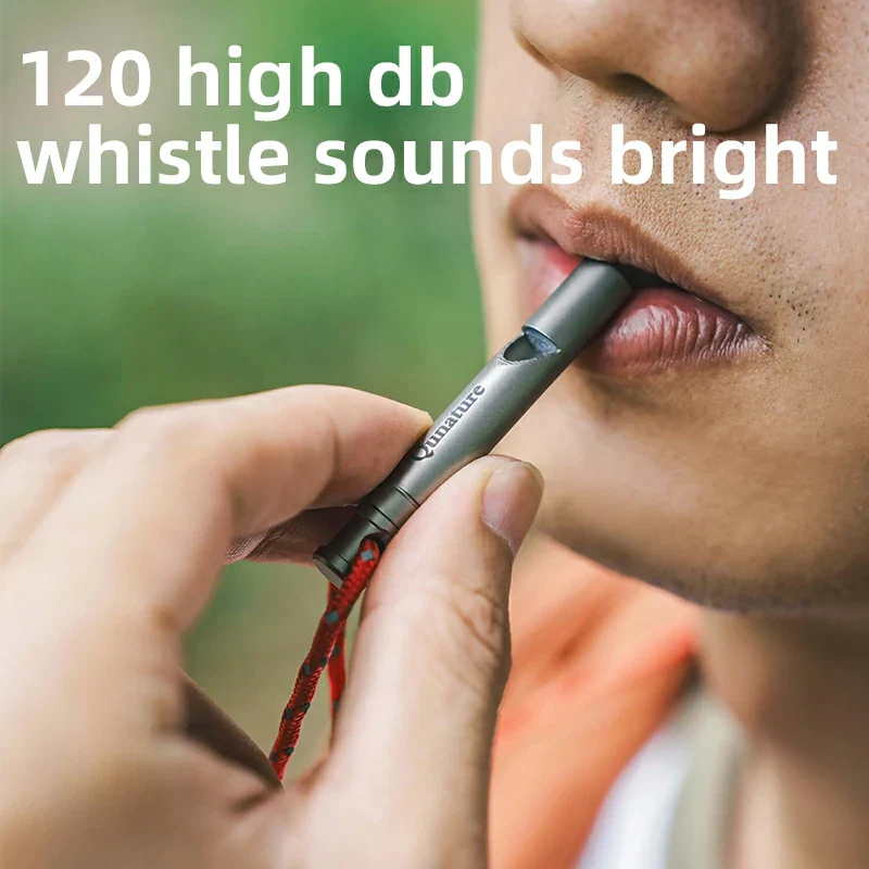 Qunature Titanium Survival Whistle 120dB Loud, Durable, Portable Outdoor Gear - Image 8