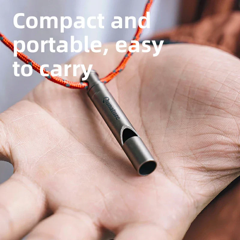 Qunature Titanium Survival Whistle 120dB Loud, Durable, Portable Outdoor Gear - Image 9