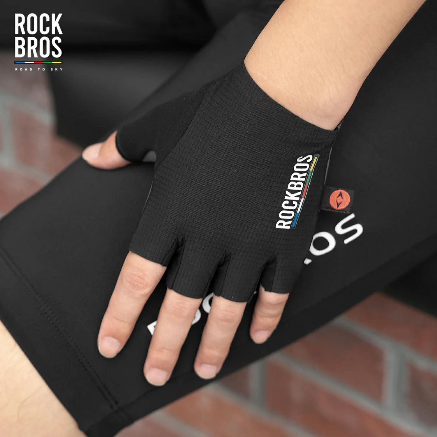 ROAD TO SKY Elastic Interface® Cycling Short Finger Gel Padded Gloves - Image 10
