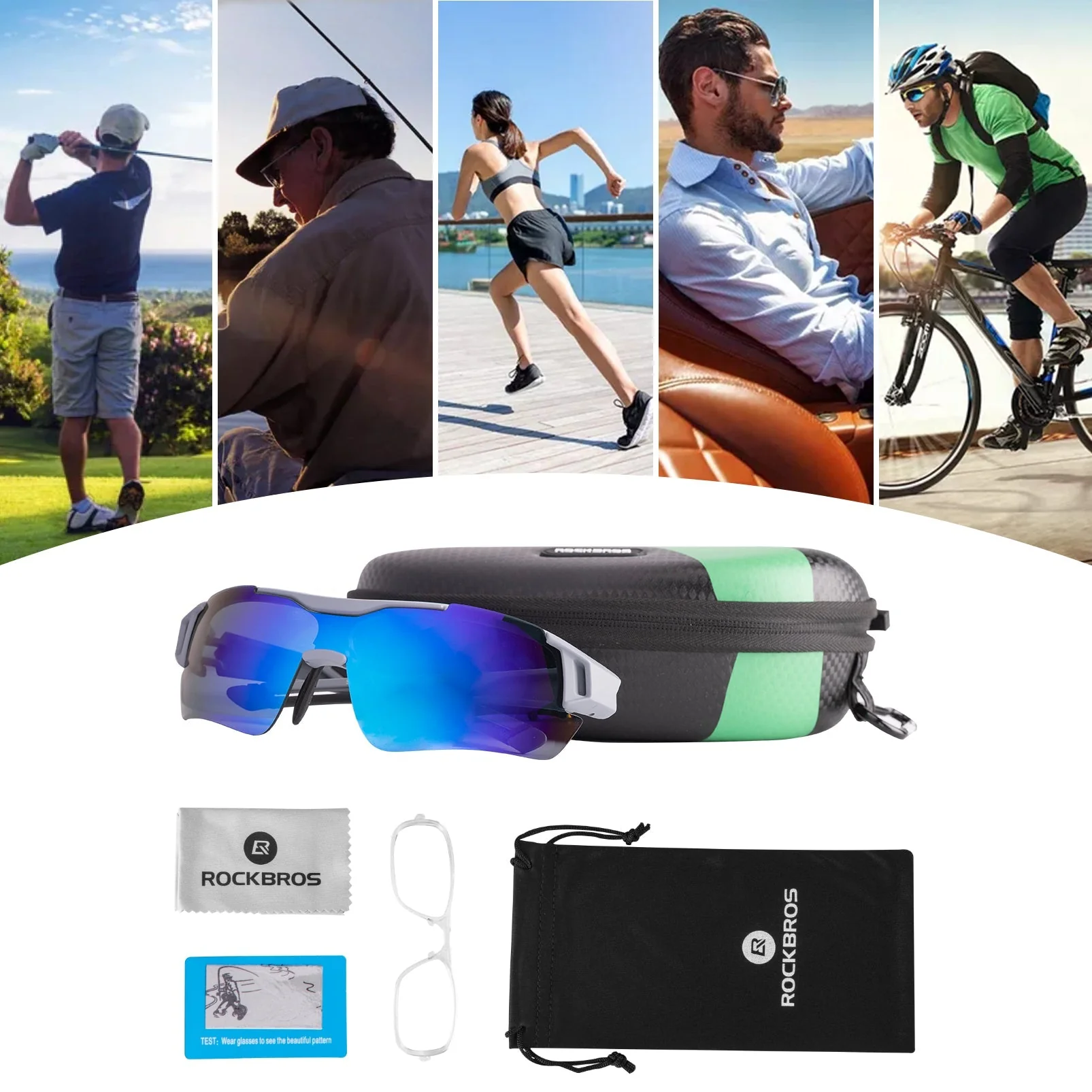 Men's Polarized Sunglasses for Road & Mountain Biking - Image 6