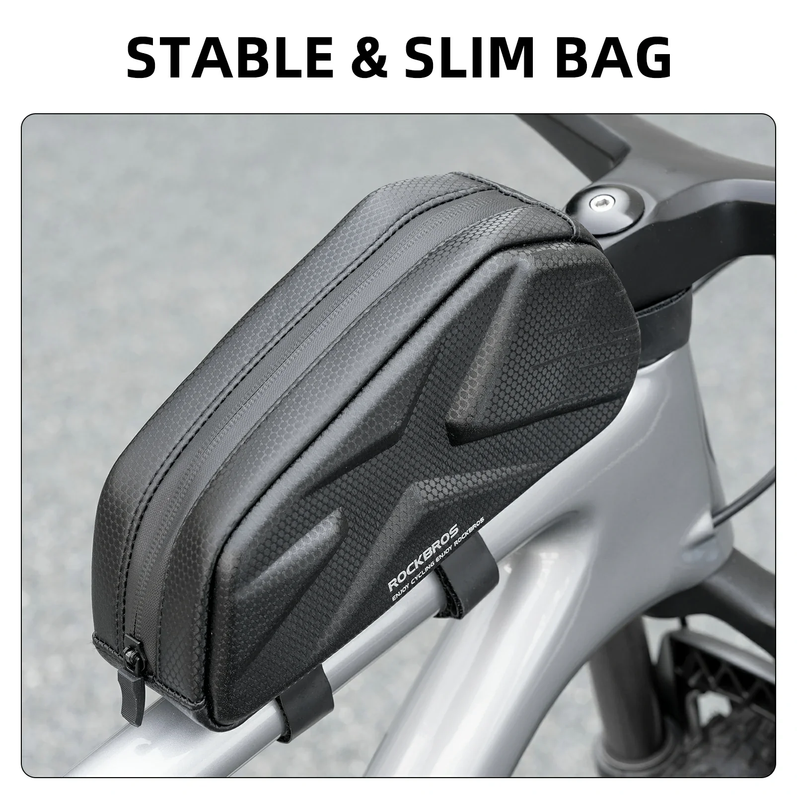 ROCKBROS 076 Hard Shell Bike Top Tube Frame Bag Pouch 1.4L - Image 7
