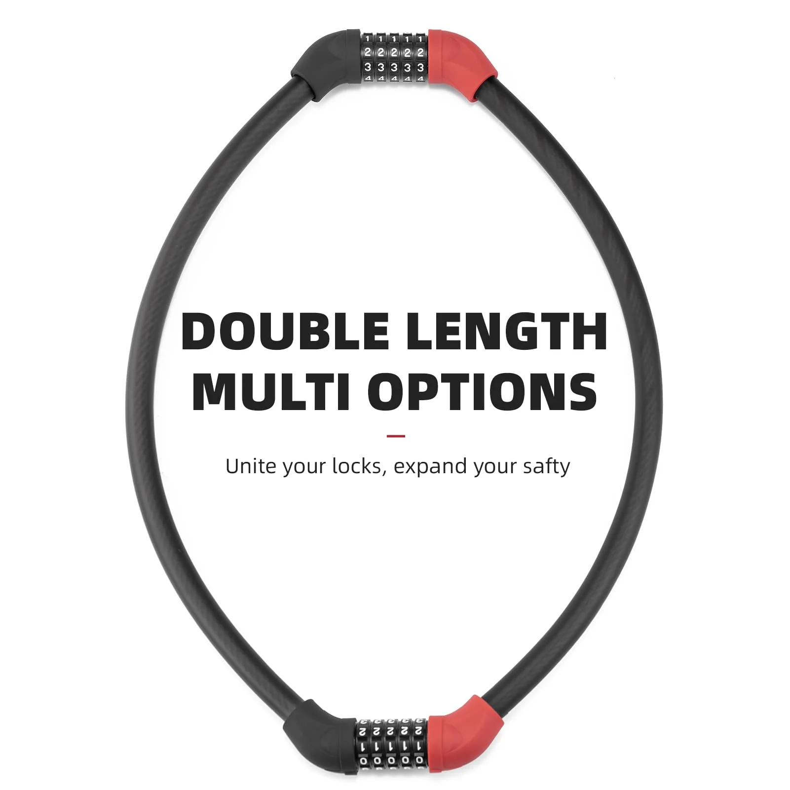 ROCKBROS 5-Digit Bike Cable Lock, Lightweight Portable Combination Lock - Image 20