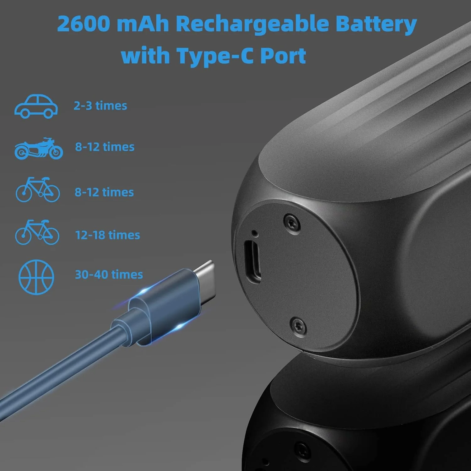ROCKBROS A10 Electric Bike Tire Pump 150PSI - Image 2