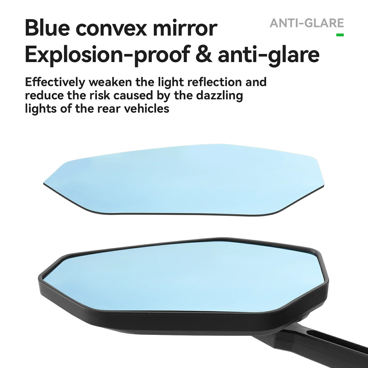 Adjustable Handlebar Bike Rearview Mirror Mirror with Anti-Glare Glass - Image 5