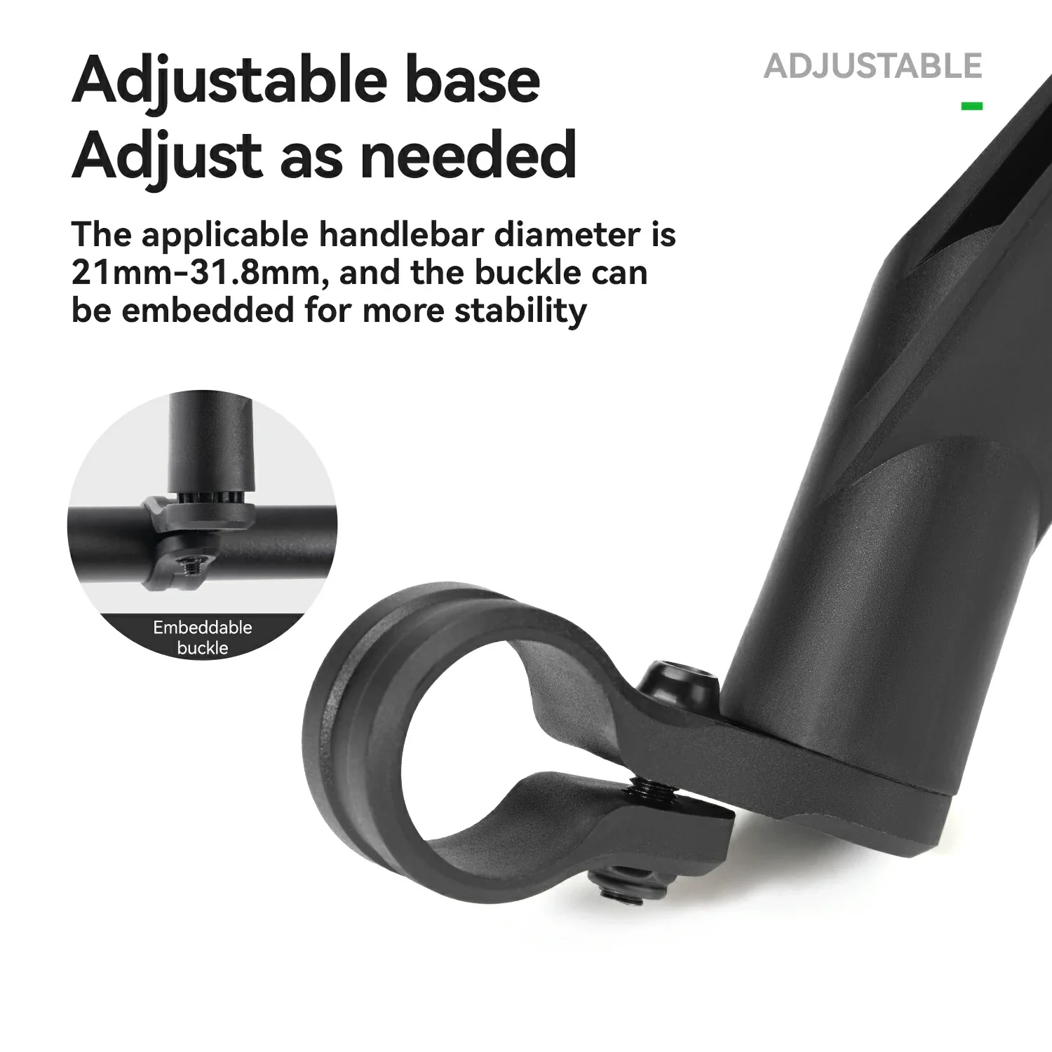 Adjustable Handlebar Bike Rearview Mirror Mirror with Anti-Glare Glass - Image 6