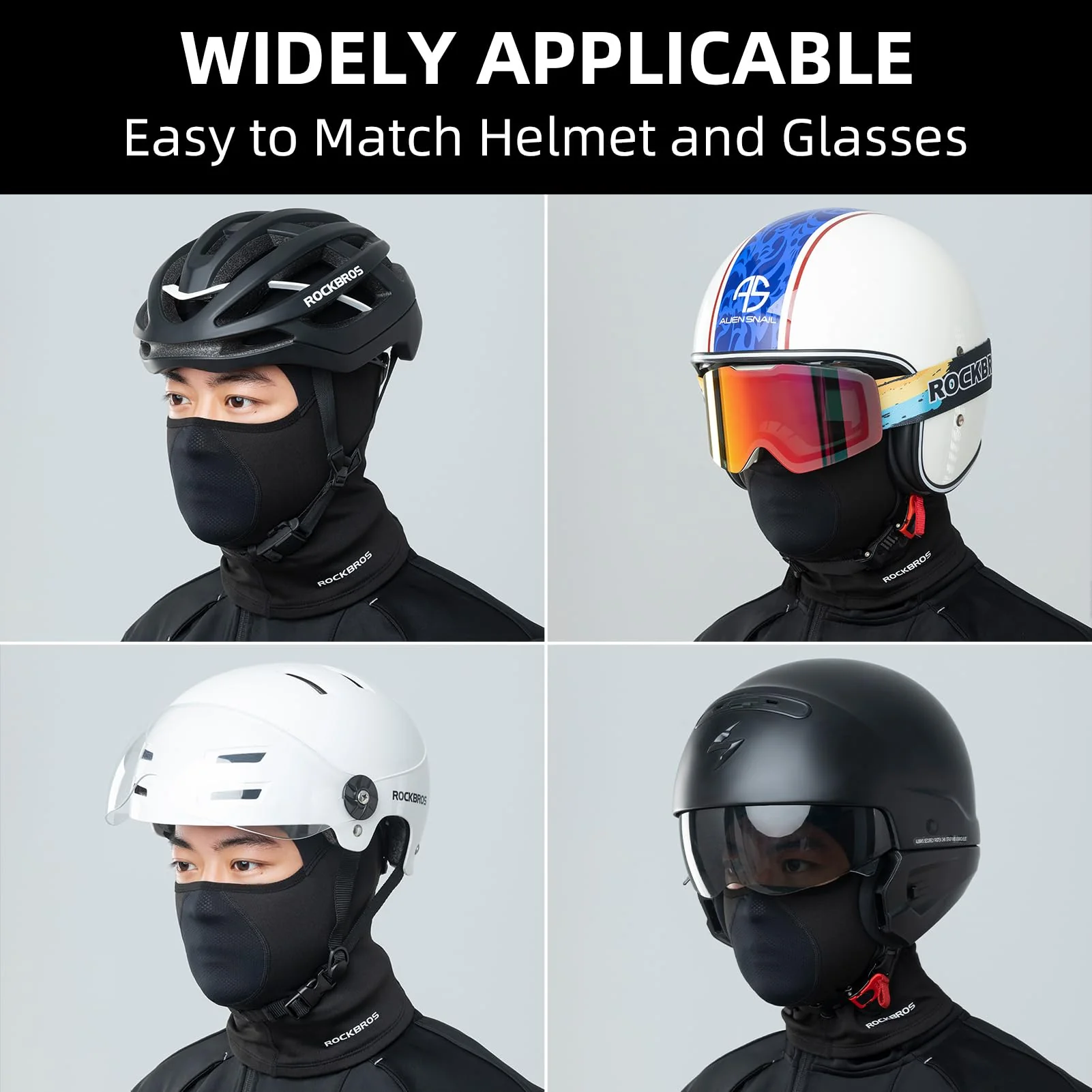 ROCKBROS Balaclava Ski Thermal Windproof Full Face Head Mask for Cold Weather - Image 6