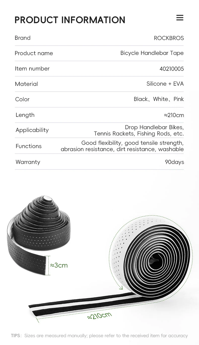 ROCKBROS Road Bike Handlebar Tape Eva Non-slip Shockproof - Image 9