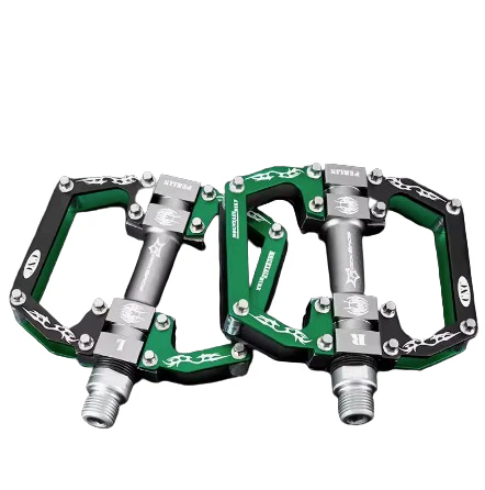 ROCKBROS Bicycle Pedals Flat Pedals, Aluminum Alloy Platform Anti-Slip Bearing Seal 9/16" Set of 2 - Image 4